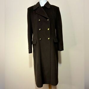 Holt Renfrew Women’s Double Breasted Wool/Angora/Cashmere Coat